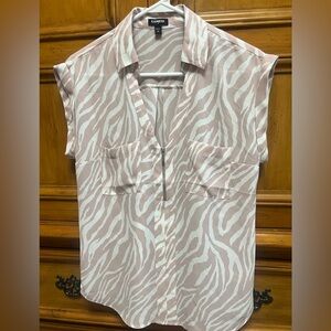 EXPRESS new without tag. Color-pale purple/pinkish and white/cream. Size SMALL